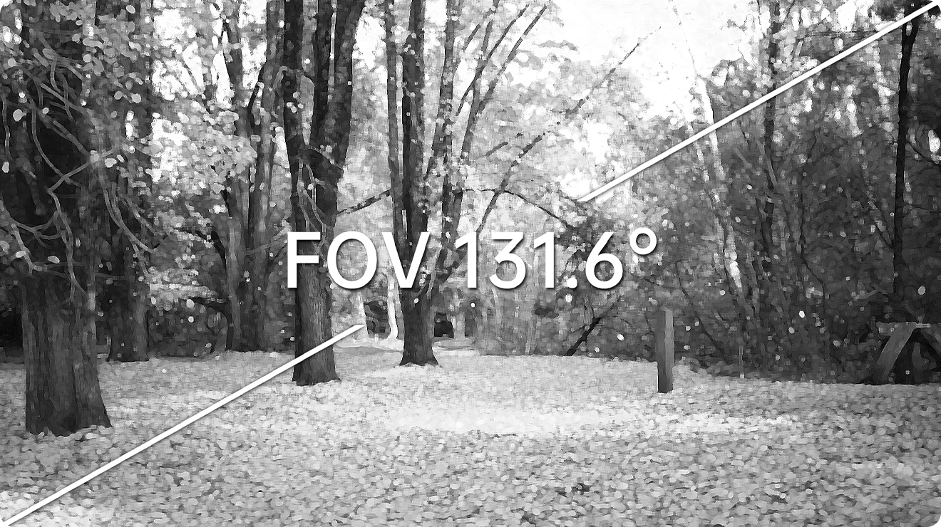 采用 131.6°FOV视角