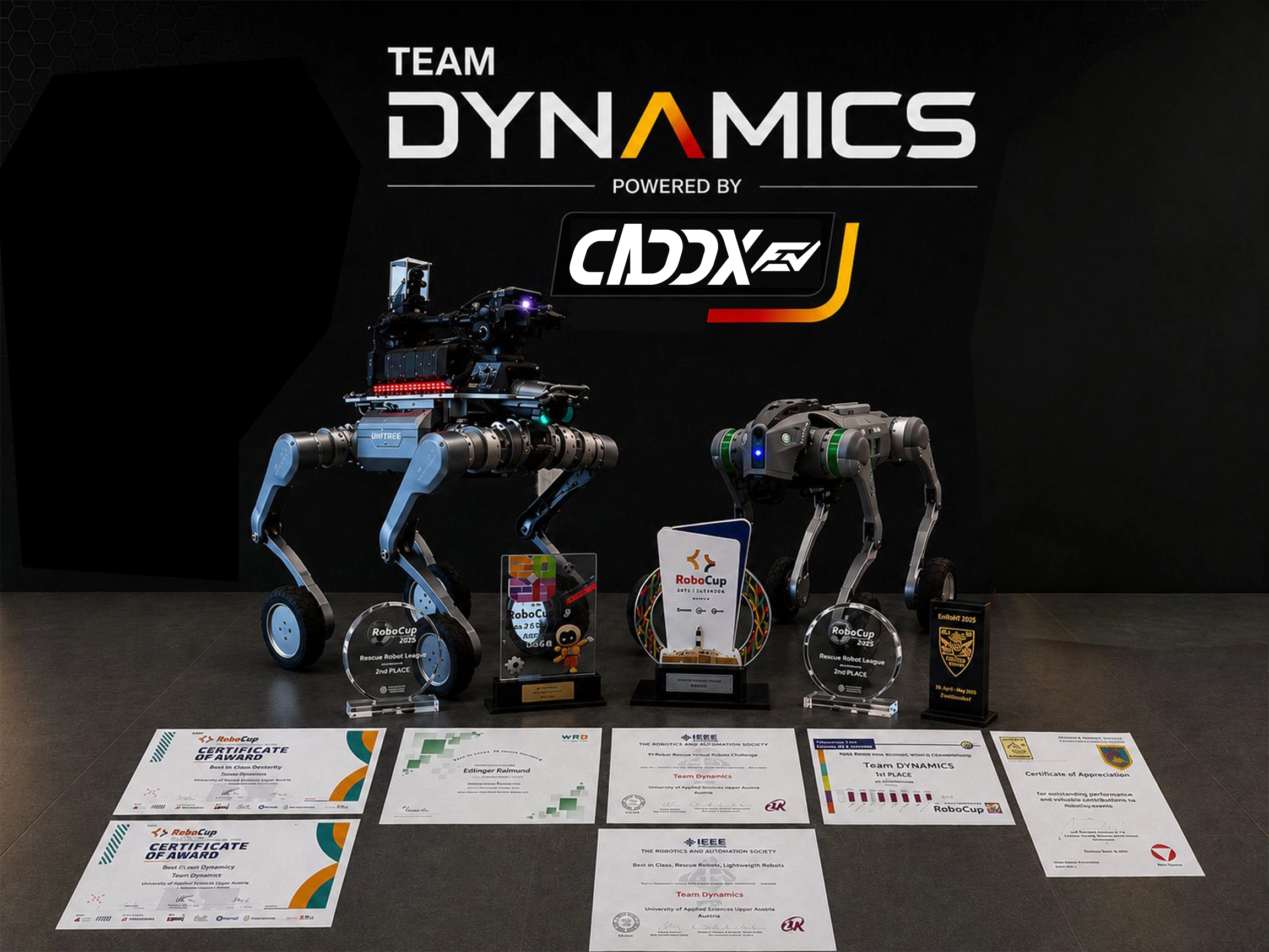 CADDX | 携手 DYNAMICS 战队，两年征程再登世界之巅！🎉🎉🎉